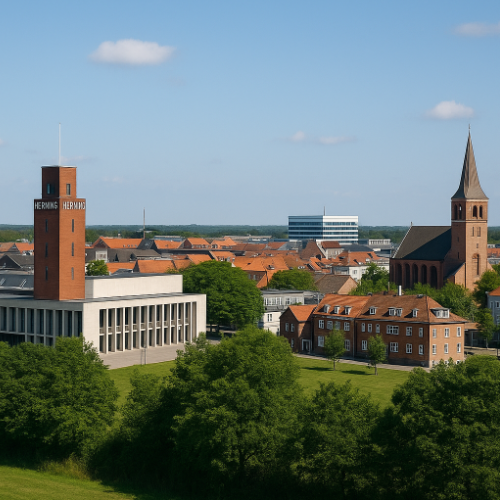 Skyline ud over Herning