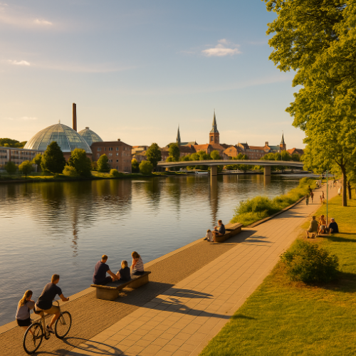 Skyline over Randers bybillede