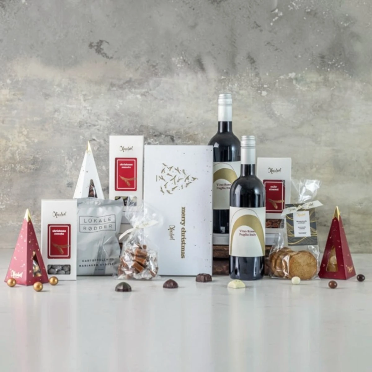 Xocolatl delikatessegave med vin
