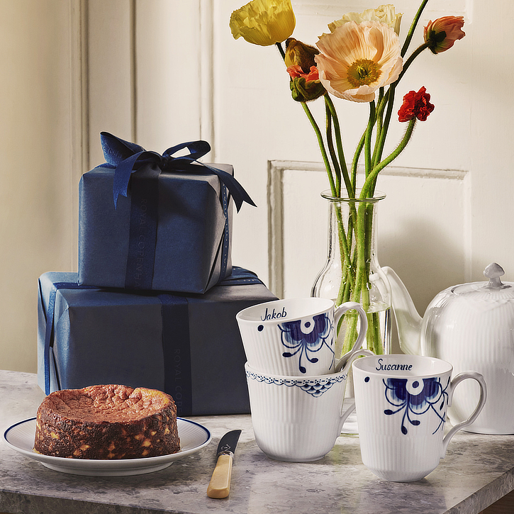 Velkomstgave med kaffe og kage