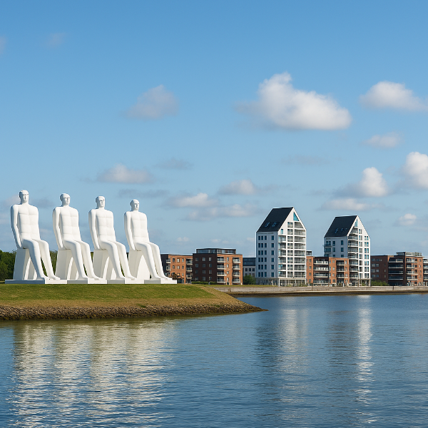 Esbjerg skyline i dagslys