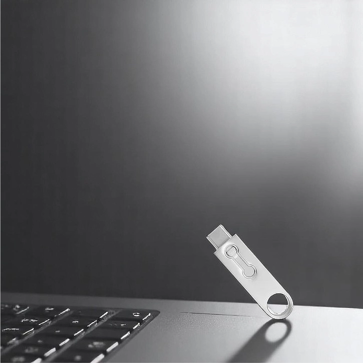 Stål usb stik til logoprint