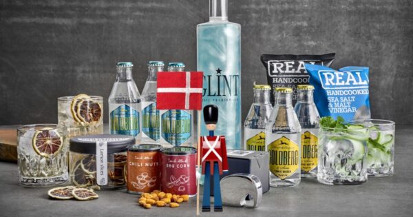 Mega Gin & Tonic pakke - Glint 6 & Kay Bojesen Fanebærer Mini