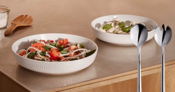 2 stk. Eva Trio Legio Nova salatskåle 1,4L & 2,5L inkl. RAW salatbestik