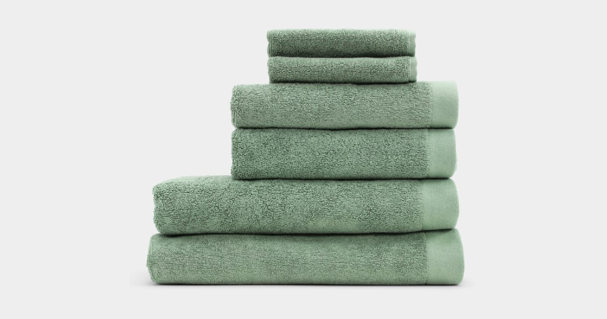 8 stk. SEKAN GOTS-certificeret håndklæder grøn