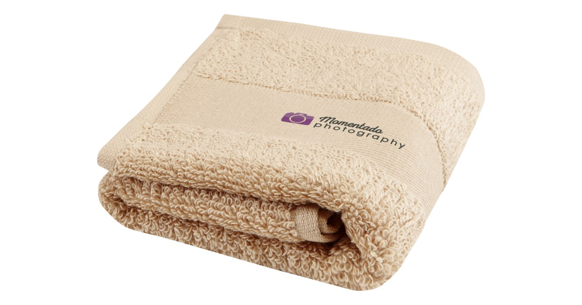 Sophia 450 g/m² håndklæde i bomuld 30x50 cm inkl. logotryk