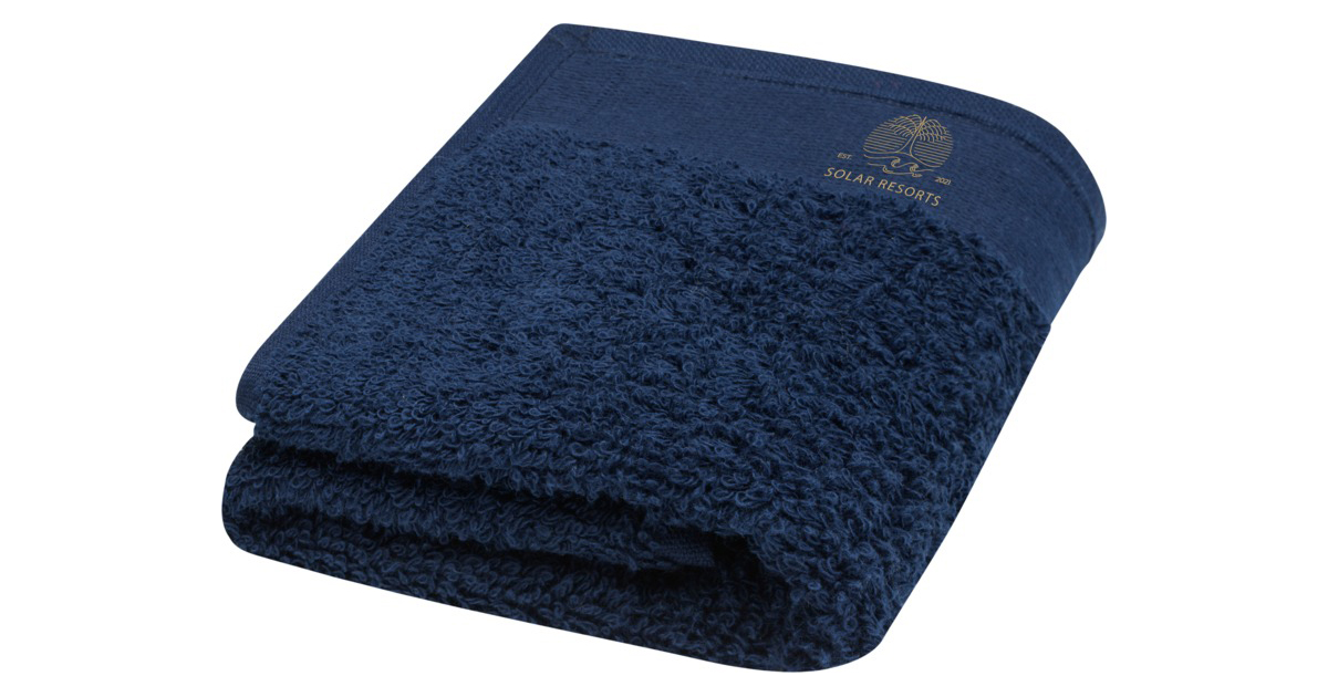 Chloe 550 g/m² håndklæde i bomuld 30x50 cm inkl. logotryk