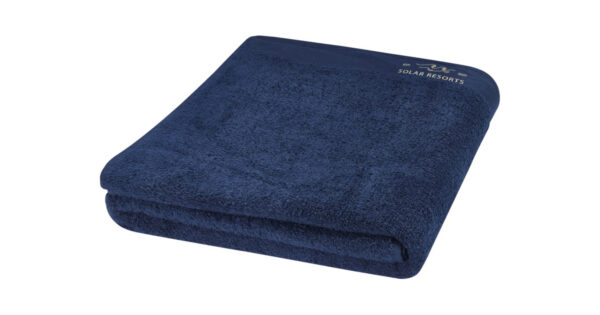 Riley 550 g/m² håndklæde i bomuld 100x180 cm inkl. logotryk