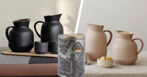 Stelton Amphora termokander 1L til kaffe og te inkl. Earl Grey te