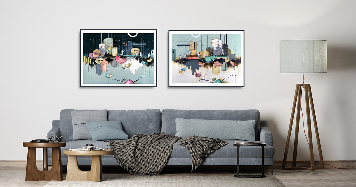 Casper Eliasen art print 50x70 - Skyline & City At Night