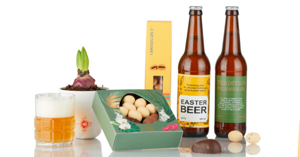 Easter giftbox with beer